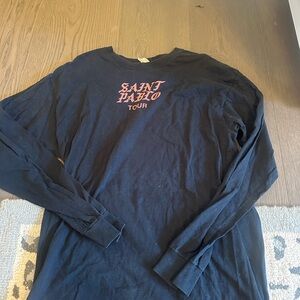 Saint Pablo Tour Black Long Sleeve Shirt
